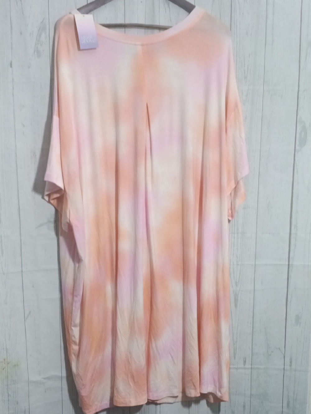 Stars Above Peach & Pink Gradient Tee nightgown NWT Sz 4X - Picture 4 of 6